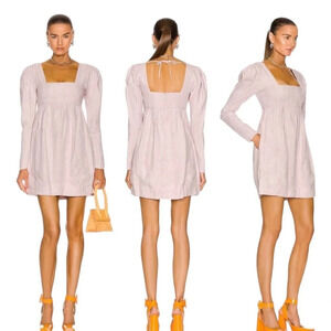 Ganni Hemp Dress in Light Lilac NEW